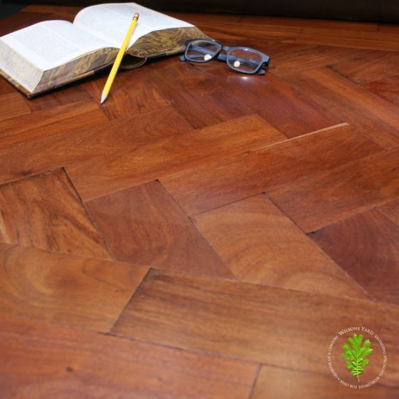 Reclaimed teak wood block flooring 