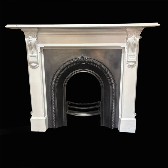 Restored Victorian cast iron fireplace (Circa 1890) 