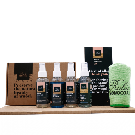 Wood flooring stain remover kit