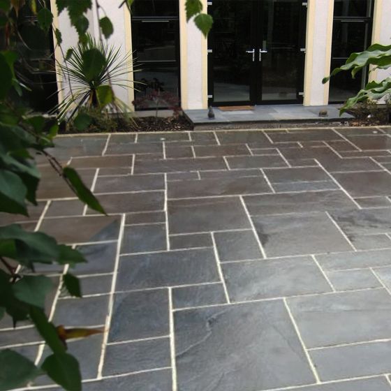 Black Limestone Paving