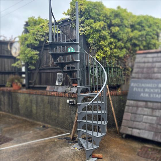 Vintage Cast Iron spiral staircase, salvaged from a period property in Dublin