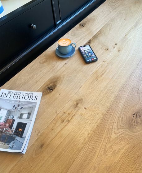 Solid Rustic Unfilled Solid French Oak Plank T&G (Square Shoulder)