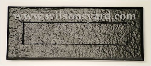 Small Black Cast Iron Letter Plate