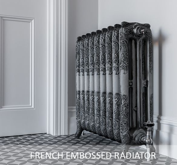 Decorative cast iron French embossed radiators