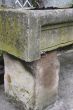 Antique stone horse trough planter