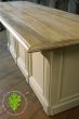 Reclaimed timber topped kitchen island