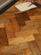 Salvaged wood block flooring 