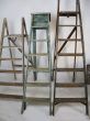 Vintage wooden ladders 