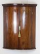 Antique bow fronted corner cupboard 