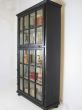 Large vintage glazed bookcase