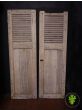 Pair of Beautiful Vintage French Oak Shutters