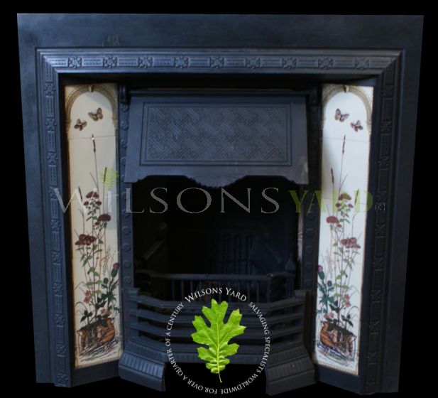 antique tiled victorian insert