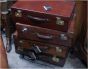 Original Vintage Leather Travel Suitcases