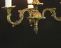 Beautiful cast Brass 3 candle chandelier 