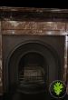 Late 19th Century Victorian fireplace in French rouge royal marble. 