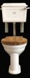 Low Level Set Ceramic Cistern White China