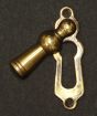 Solid Aged Brass "Lady" Escutcheon