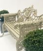 Cast iron garden bench 