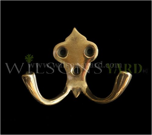 Brass Double Coat Hook