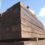 Reclaimed railway sleepers 
