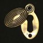 Solid Brass Oval Beehive Escutcheon