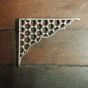 Pair of Cast Iron Honeycomb Brackets - Small