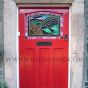 1930s style door in red