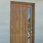 Contemporary Door & frame in solid Oak