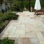 Natural sandstone paving