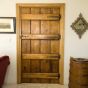 Braced And Beaded Cider Mill Door In Solid Oak