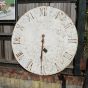 Vintage metal garden clock face