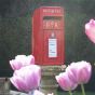 Vintage cast iron style post box 