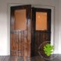 Pair of Guinness board double planked parlour doors 