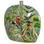 Hand Painted Jungle Deco Bud Vase