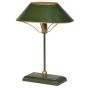 Period style Green and Gold Bank Lamp