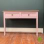 Distressed Finish on a Beautiful Painted Console Table
