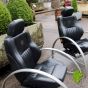 Retro car seats converted into armchairs