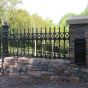 Stewart half height cast iron railing