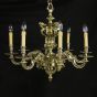 Vintage cast brass chandelier of superb quality