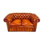 Vintage Chesterfield Suite – 2-Seater Sofa & Armchair