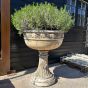 Large pair Chalice bowls planters 