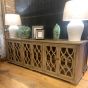 Beautiful wooden period style side board with glazed doors