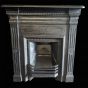 Restored burnished Victorian cast iron fireplace 