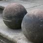 Vintage stone ball finials