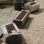 Reclaimed stone garden troughs