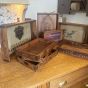 Vintage style display wooden trays