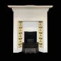 Vintage Art Nouveau cast iron fireplace