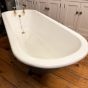 Restored original Edwardian gentleman’s, roll top bath