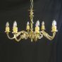 Antique brass chandelier 
