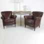 Vintage leather armchairs 